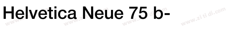 Helvetica Neue 75 b字体转换